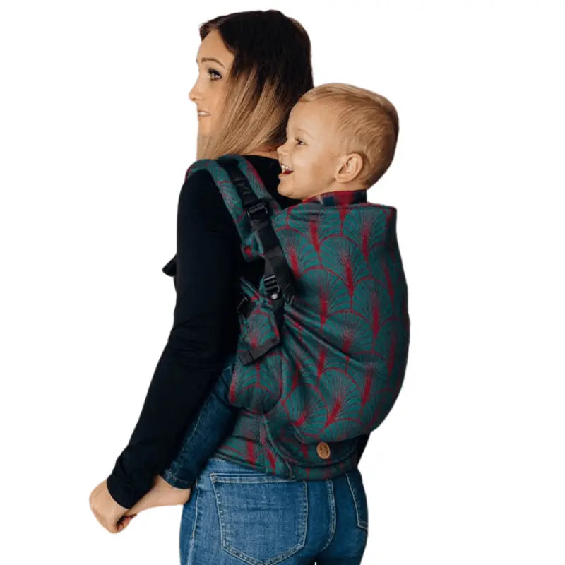 Deco Maroon Preschool Carrier by LennyLamb - Buckle CarrierLittle Zen One