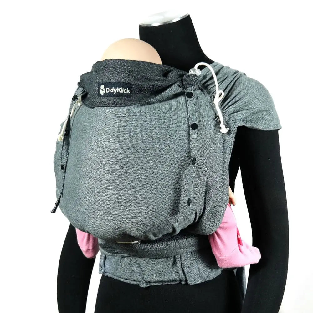 Doubleface Anthracite DidyKlick 4u by Didymos - Half Buckle CarrierLittle Zen One4048554349844
