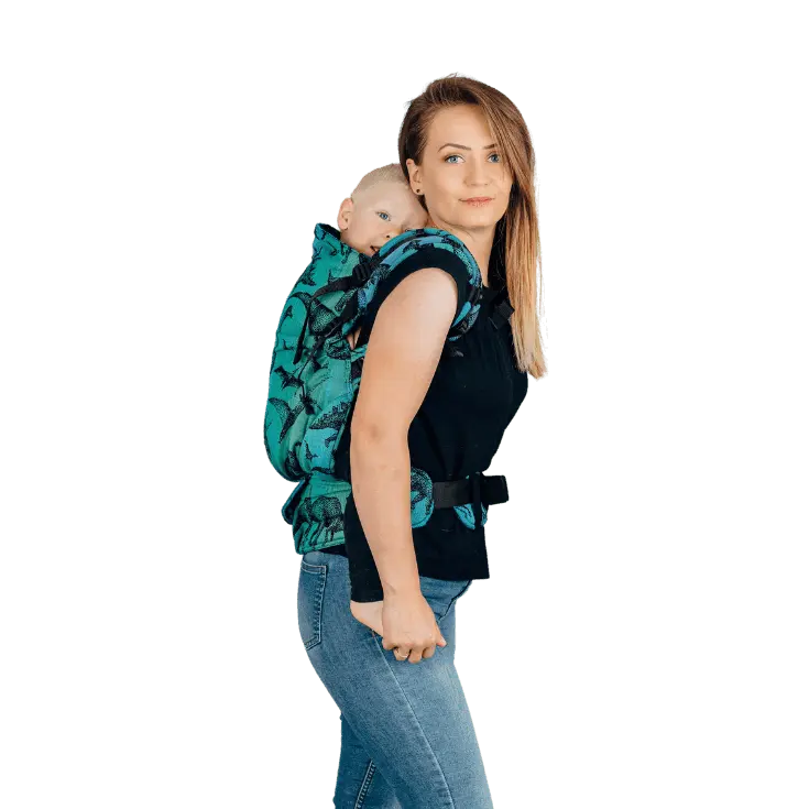 Jurassic Park Preschool Carrier by LennyLamb - Buckle CarrierLittle Zen OneJurassic Park New Era Toddler Onbuhimo by LennyLamb