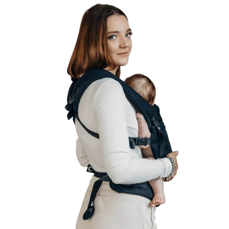 Little Herringbone Black LennyLight Carrier by LennyLamb - Buckle CarrierLittle Zen One5907557780643