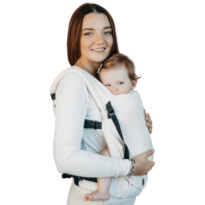 Little Herringbone Luce LennyLight Carrier by LennyLamb - Buckle CarrierLittle Zen One