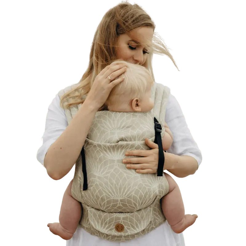 Lotus Natural linen LennyLight Carrier by LennyLamb - Buckle CarrierLittle Zen One