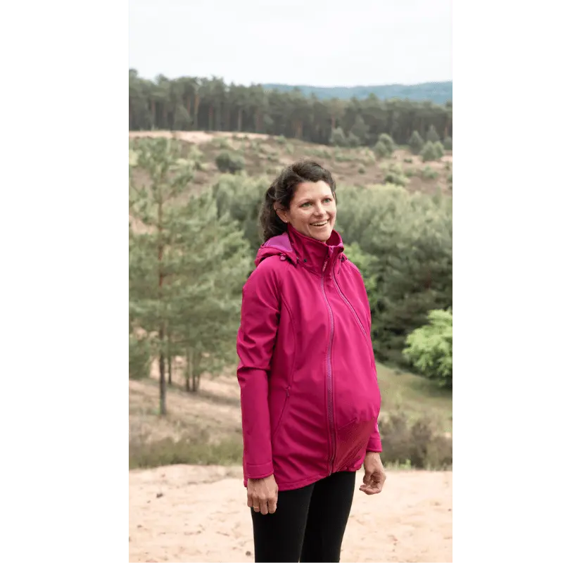 Mamalila Allrounder Softshell Babywearing Jacket Berry - Babywearing OuterwearLittle Zen One4251054511721