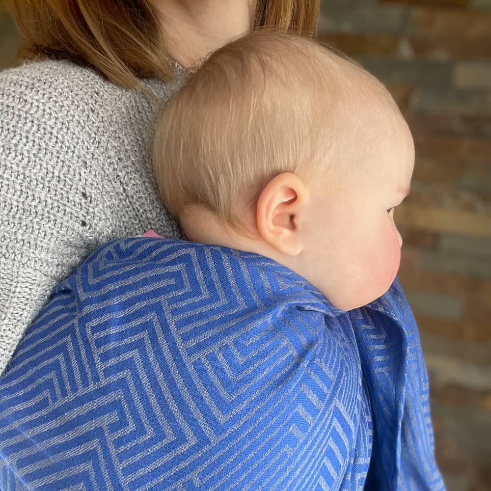 Metro Mavi linen DidySling Ring Sling by Didymos Little Zen One