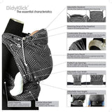 Metro Monochrome DidyKlick by Didymos - Half Buckle CarrierLittle Zen One4048554843649