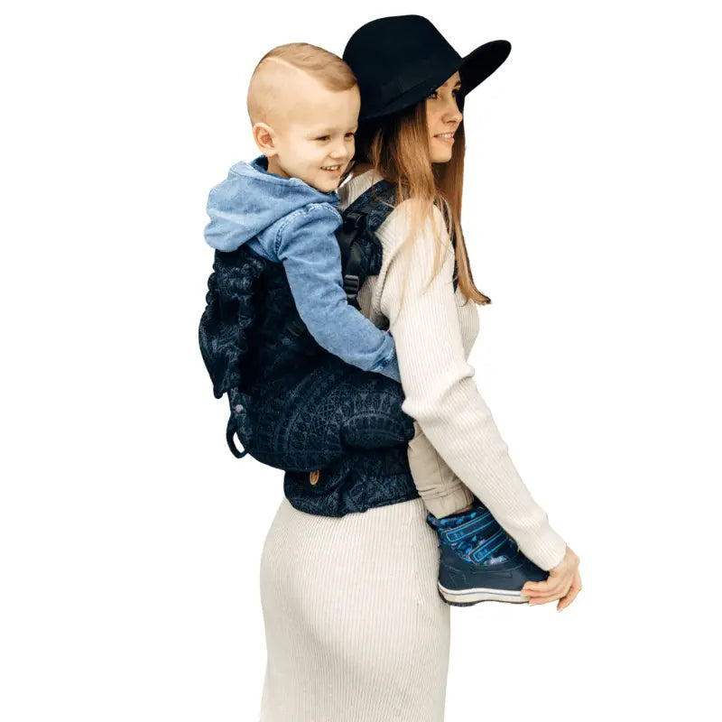 Peacocks Tail Sublime Preschool Carrier by LennyLamb - Buckle CarrierLittle Zen One