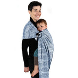 Prima Dark Blue and White DidySling by Didymos - Ring SlingLittle Zen One4048554211950