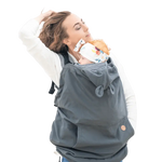 Babywearing Cover LennyLamb Softshell Grey LennyLamb