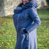 Angel Wings Babywearing Winter Coat Pewter Grey Angel Wings
