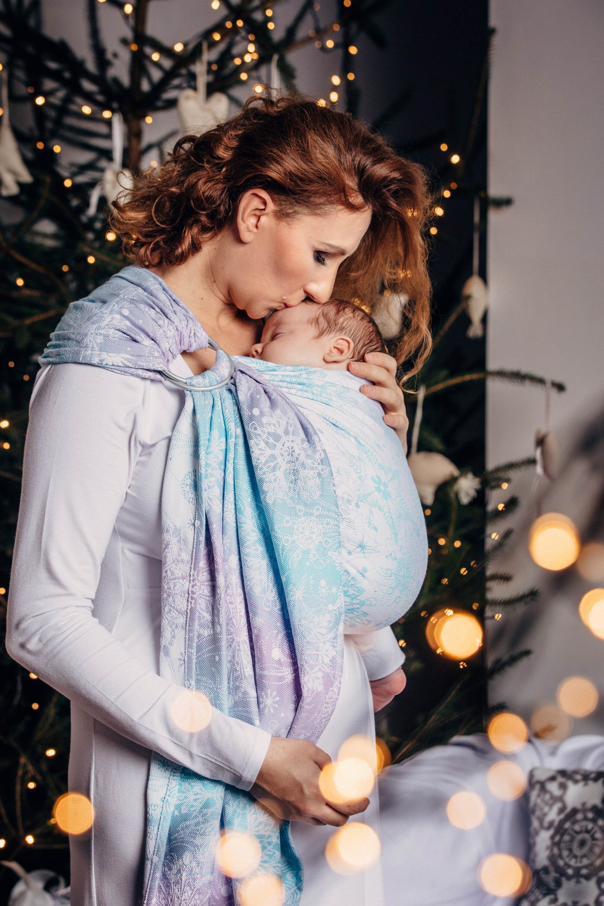 Glittering Snow Queen Ring Sling by LennyLamb LennyLamb at Little Zen One
