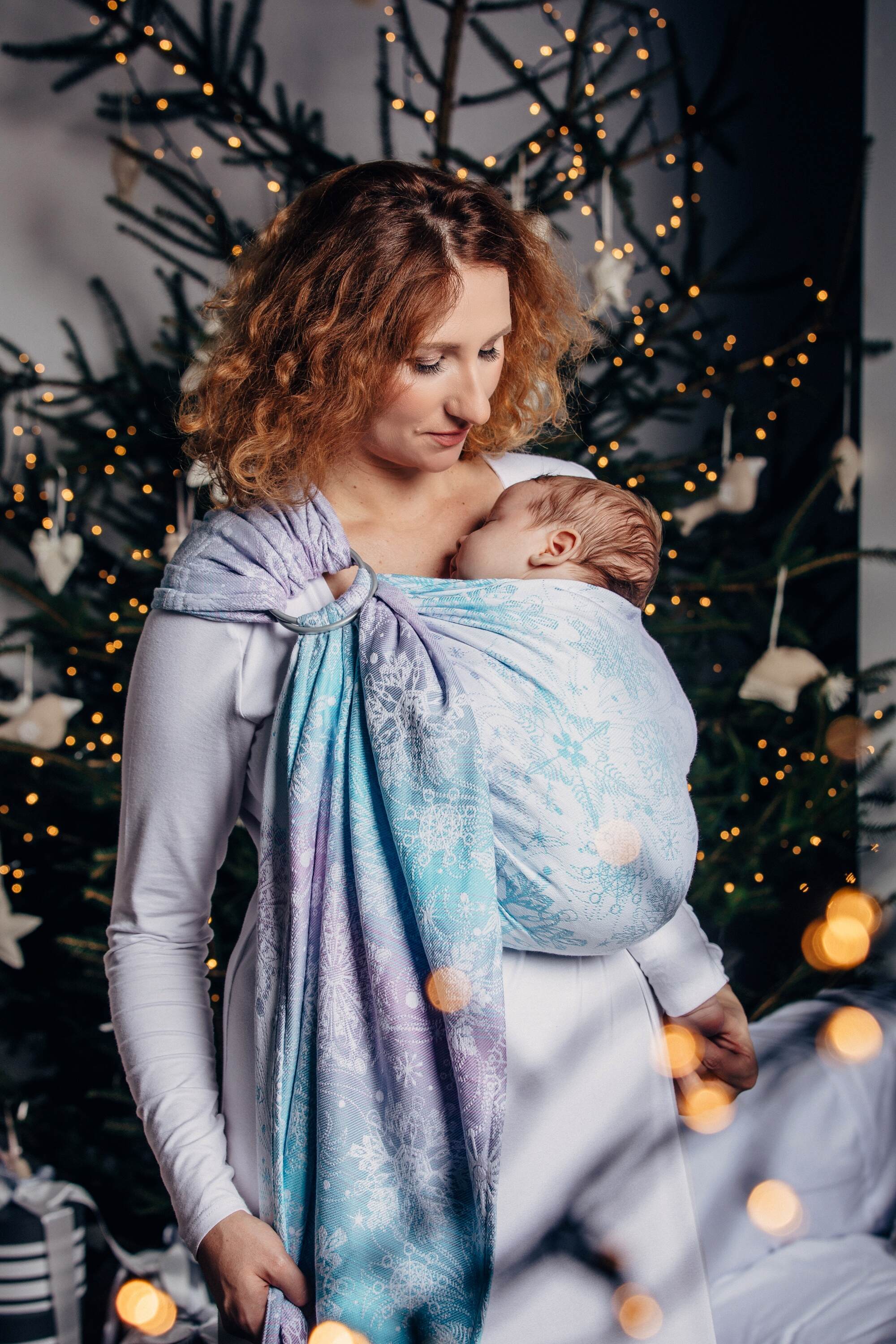 Glittering Snow Queen Ring Sling by LennyLamb LennyLamb at Little Zen One