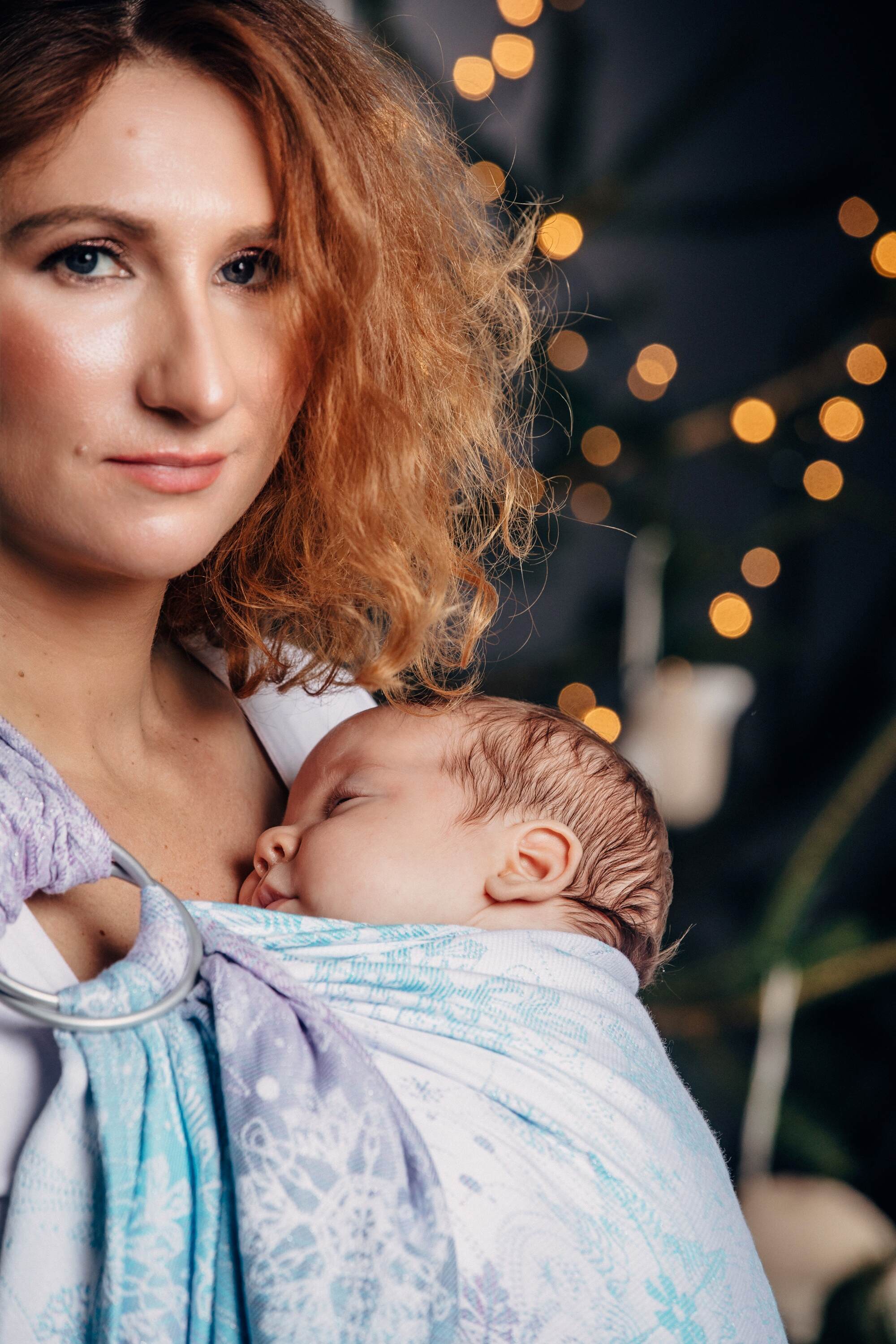 Glittering Snow Queen Ring Sling by LennyLamb LennyLamb at Little Zen One