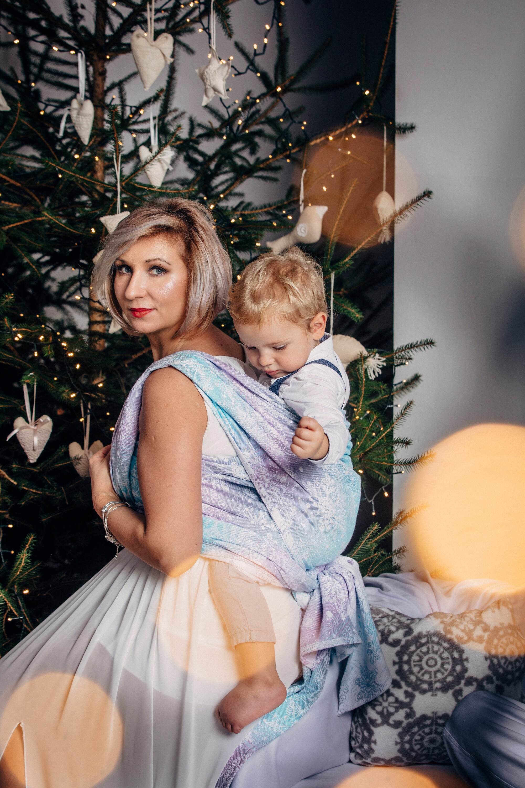 Glittering Snow Queen Woven Wrap by LennyLamb LennyLamb at Little Zen One