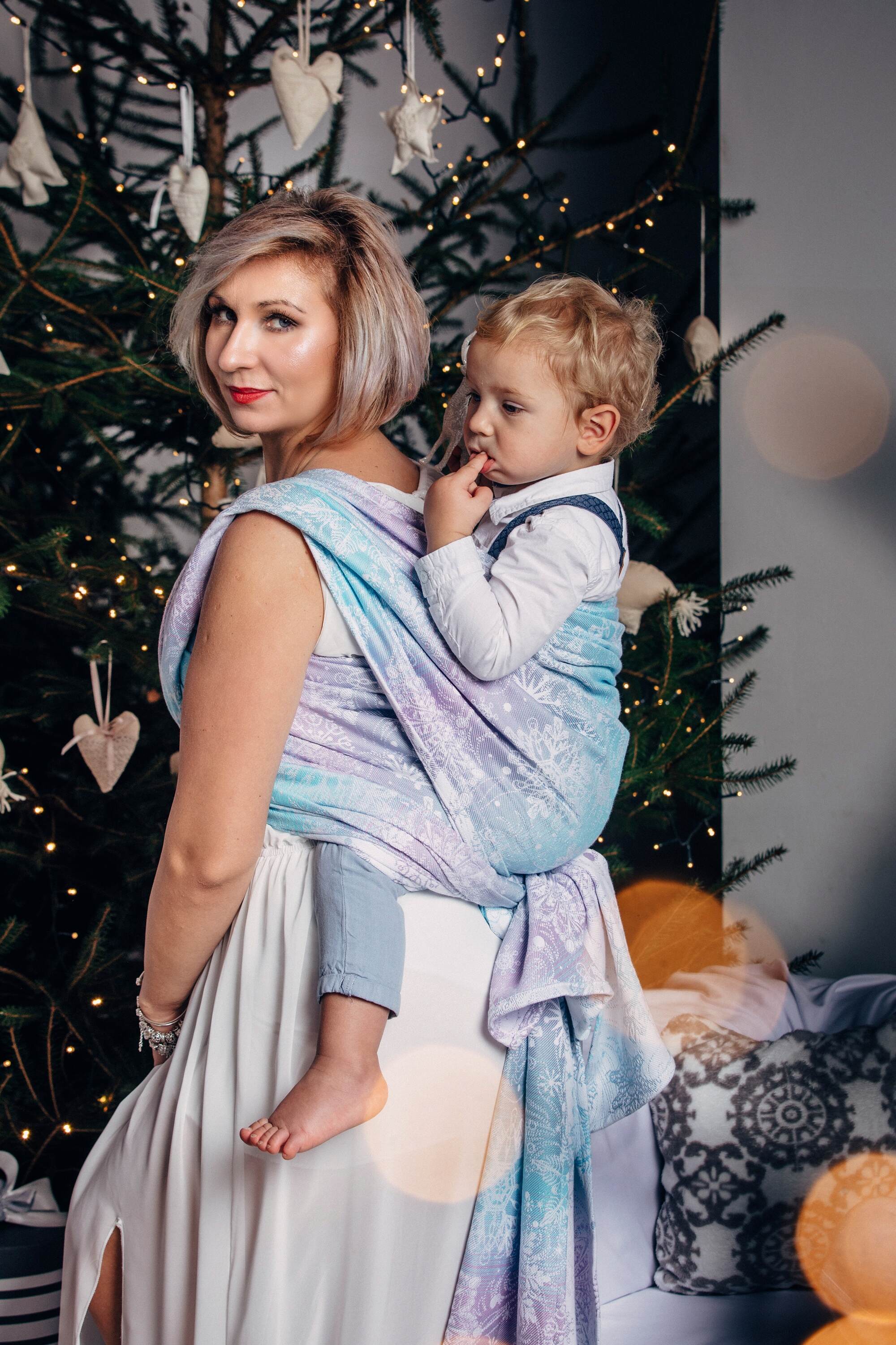 Glittering Snow Queen Woven Wrap by LennyLamb LennyLamb at Little Zen One