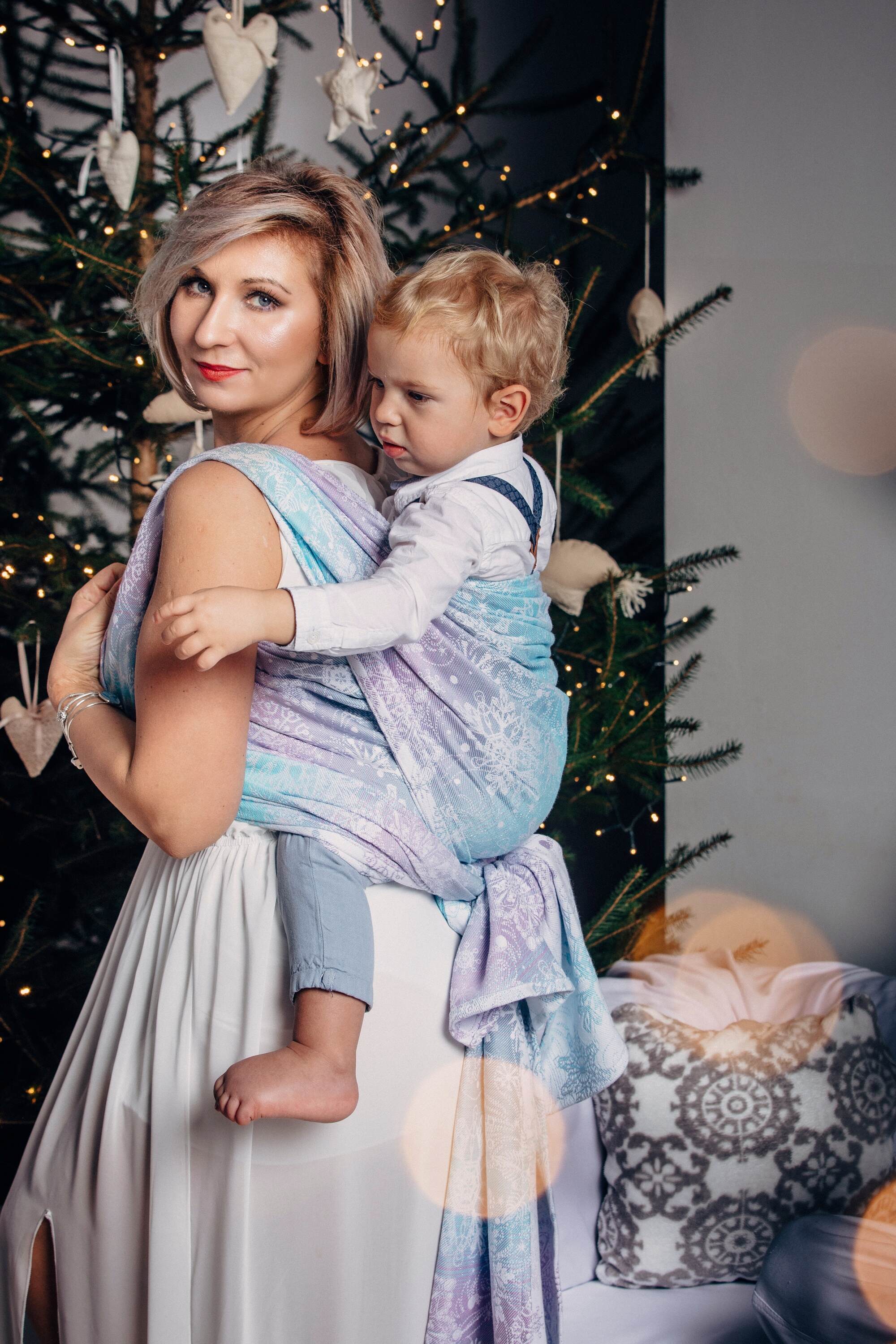 Glittering Snow Queen Woven Wrap by LennyLamb LennyLamb at Little Zen One