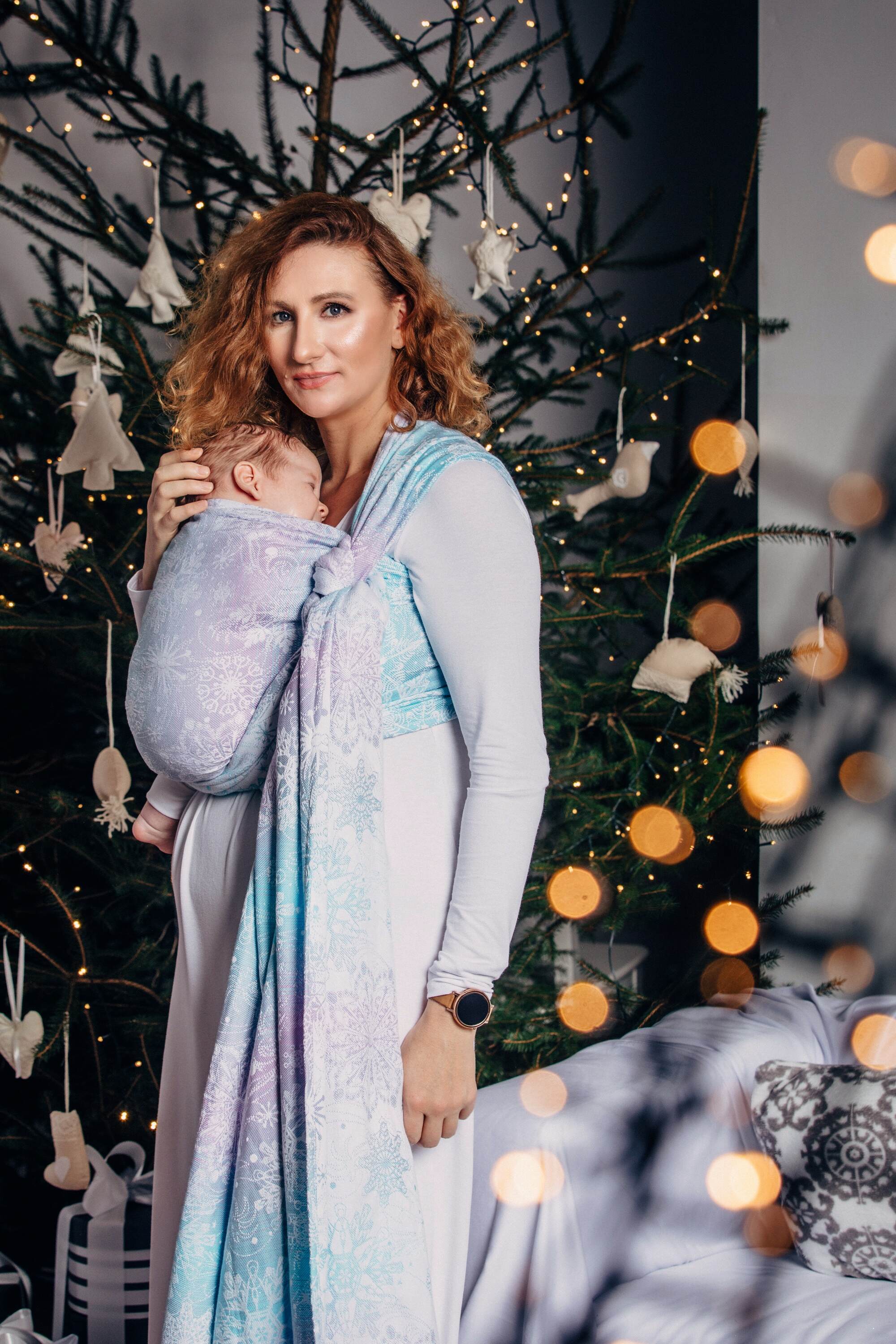 Glittering Snow Queen Woven Wrap by LennyLamb LennyLamb at Little Zen One