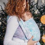 Glittering Snow Queen Woven Wrap by LennyLamb LennyLamb at Little Zen One