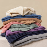 Disana Baby Blanket 100% Merino Wool Knit - Lilac Disana