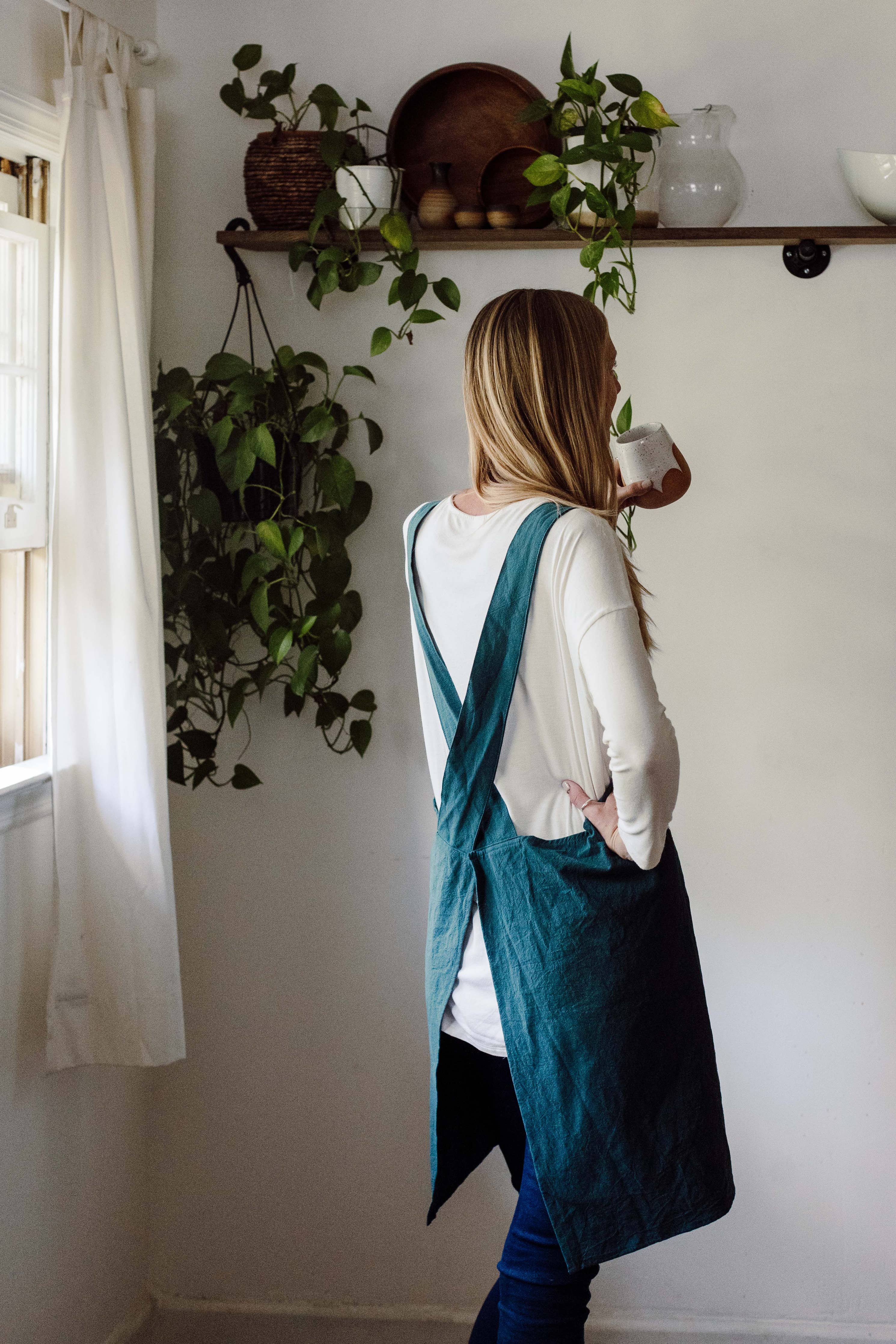 Cross Back Apron Cate Paper Co. at Little Zen One