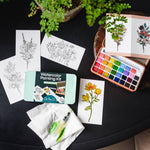 Wildflower Meadow watercolor painting kit Cate Paper Co. at Little Zen One