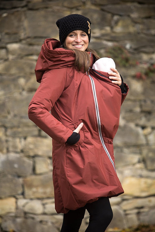 Angel Wings Babywearing Winter Coat Brick Angel Wings