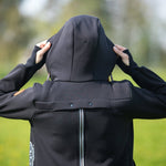 Angel Wings Babywearing Hoodie Black Angel Wings at Little Zen One
