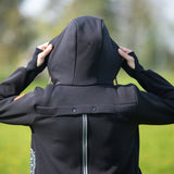 Angel Wings Babywearing Hoodie Black Angel Wings at Little Zen One