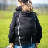 Angel Wings Babywearing Hoodie Black Angel Wings at Little Zen One