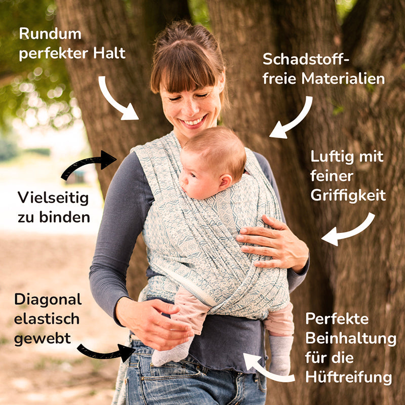 Hedwych Hearts Felice Woven Wrap by Didymos Didymos at Little Zen One