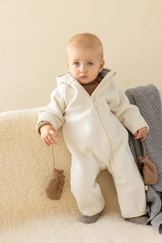 Disana Baby Gloves Merino Wool Knit - Caramel Disana