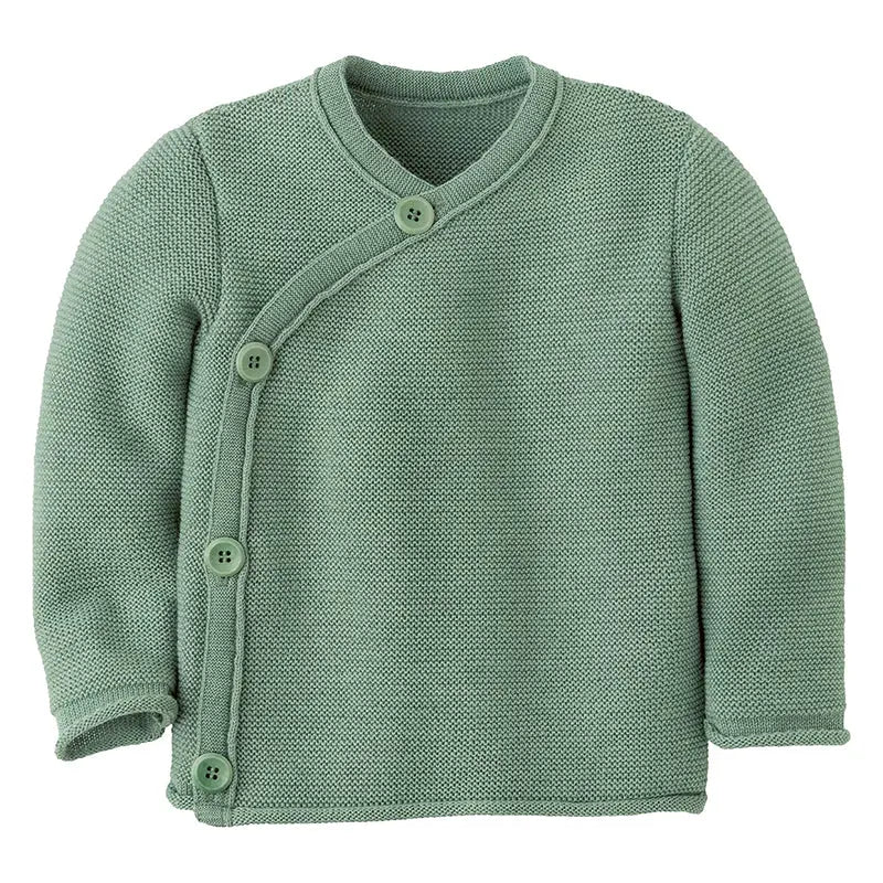 Disana Baby Jacket Merino Wool Knit - Jade Disana