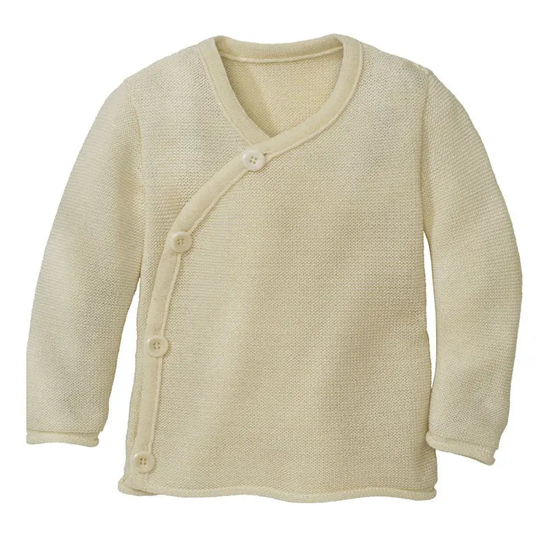 Disana Baby Jacket Merino Wool Knit - Natural Disana