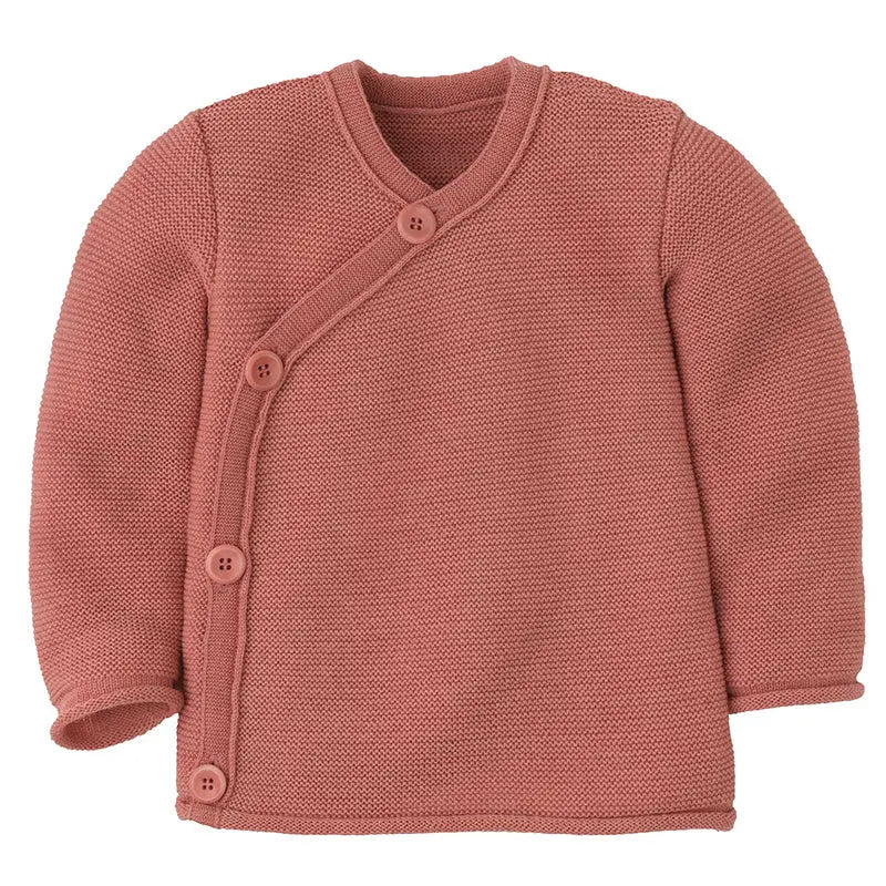Disana Baby Jacket Merino Wool Knit - Soft Pink Disana