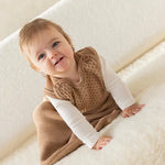 Disana Baby Sleeping Bag Merino Wool Knit - Caramel Disana