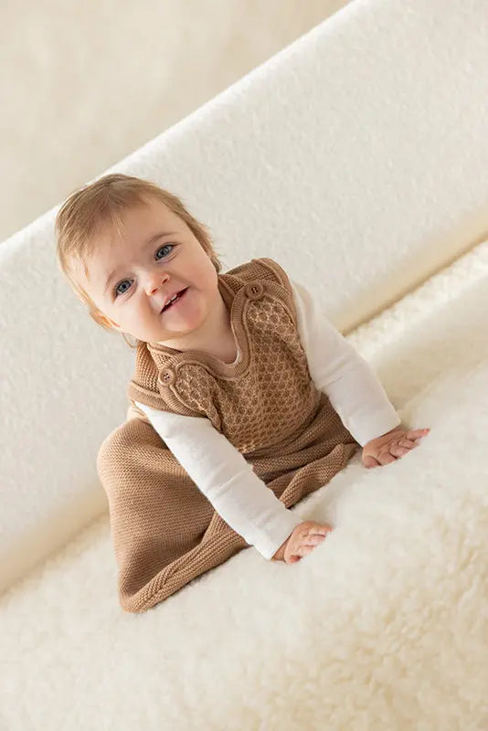 Disana Baby Sleeping Bag Merino Wool Knit - Caramel Disana