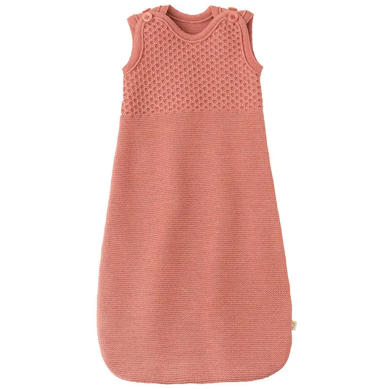 Disana Baby Sleeping Bag Merino Wool Knit - Soft Pink Disana