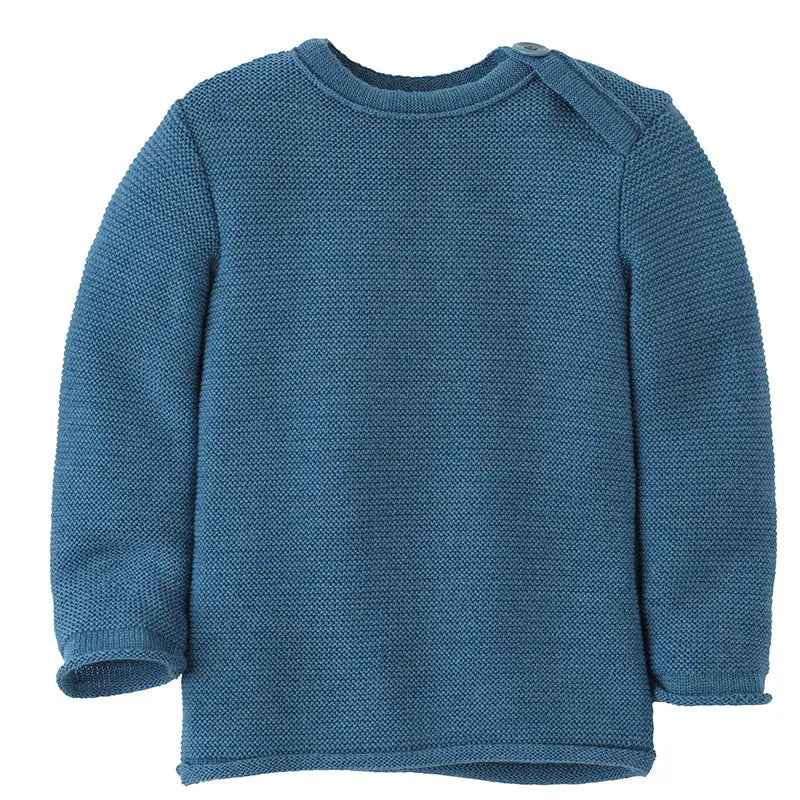 Disana Baby Sweater Merino Wool Knit - Dusty Blue Disana