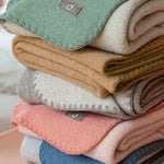 Disana Doubleface Baby Blanket Merino Wool Knit - Caramel Natural Disana