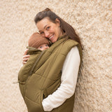 Mamalila Basel Off-White Fleece Maternity and Babywearing Jacket