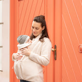 Mamalila Basel Off-White Fleece Maternity and Babywearing Jacket