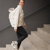 Mamalila Basel Off-White Fleece Maternity and Babywearing Jacket