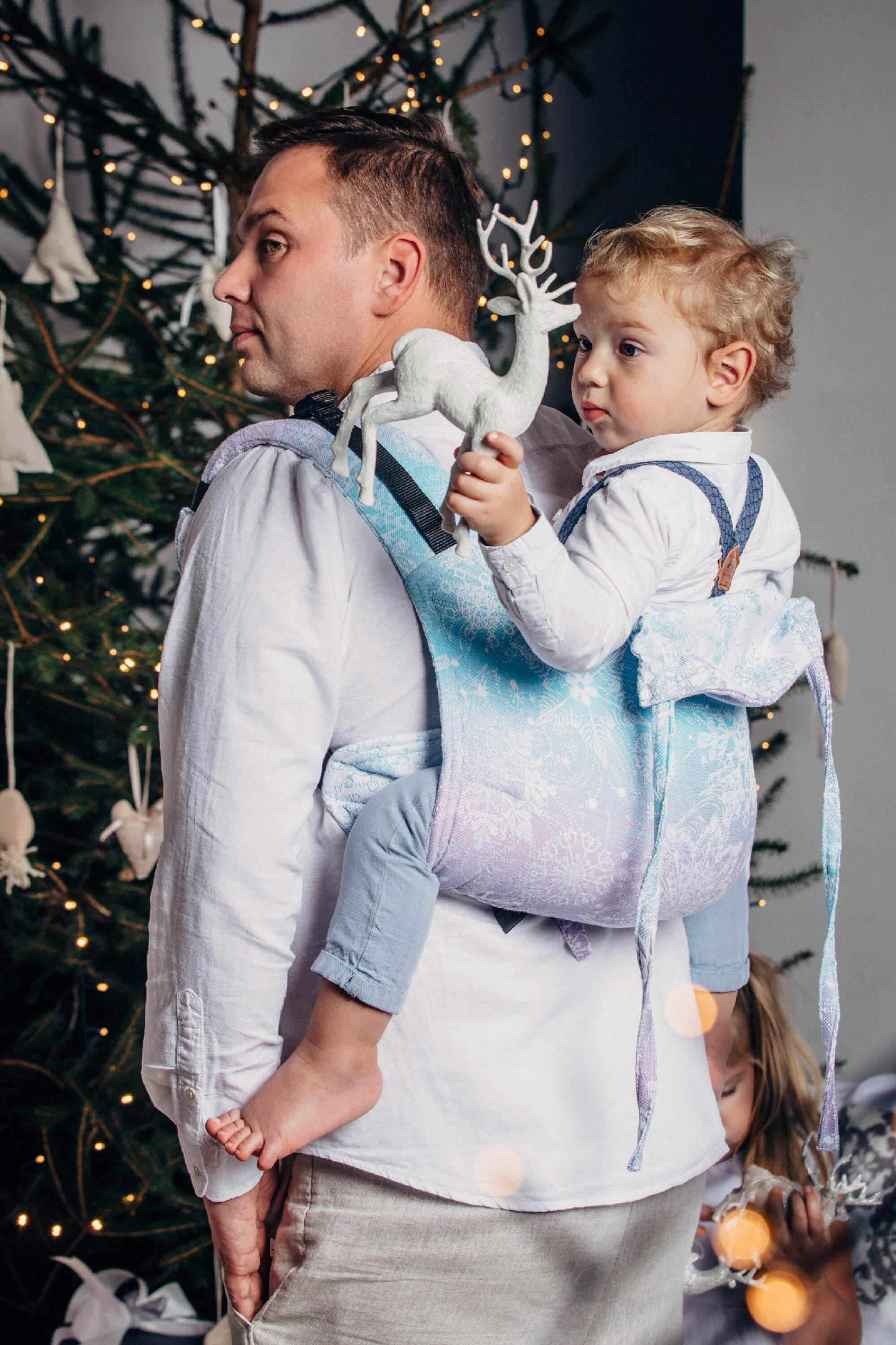 Glittering Snow Queen Toddler Onbuhimo PRO by LennyLamb LennyLamb at Little Zen One