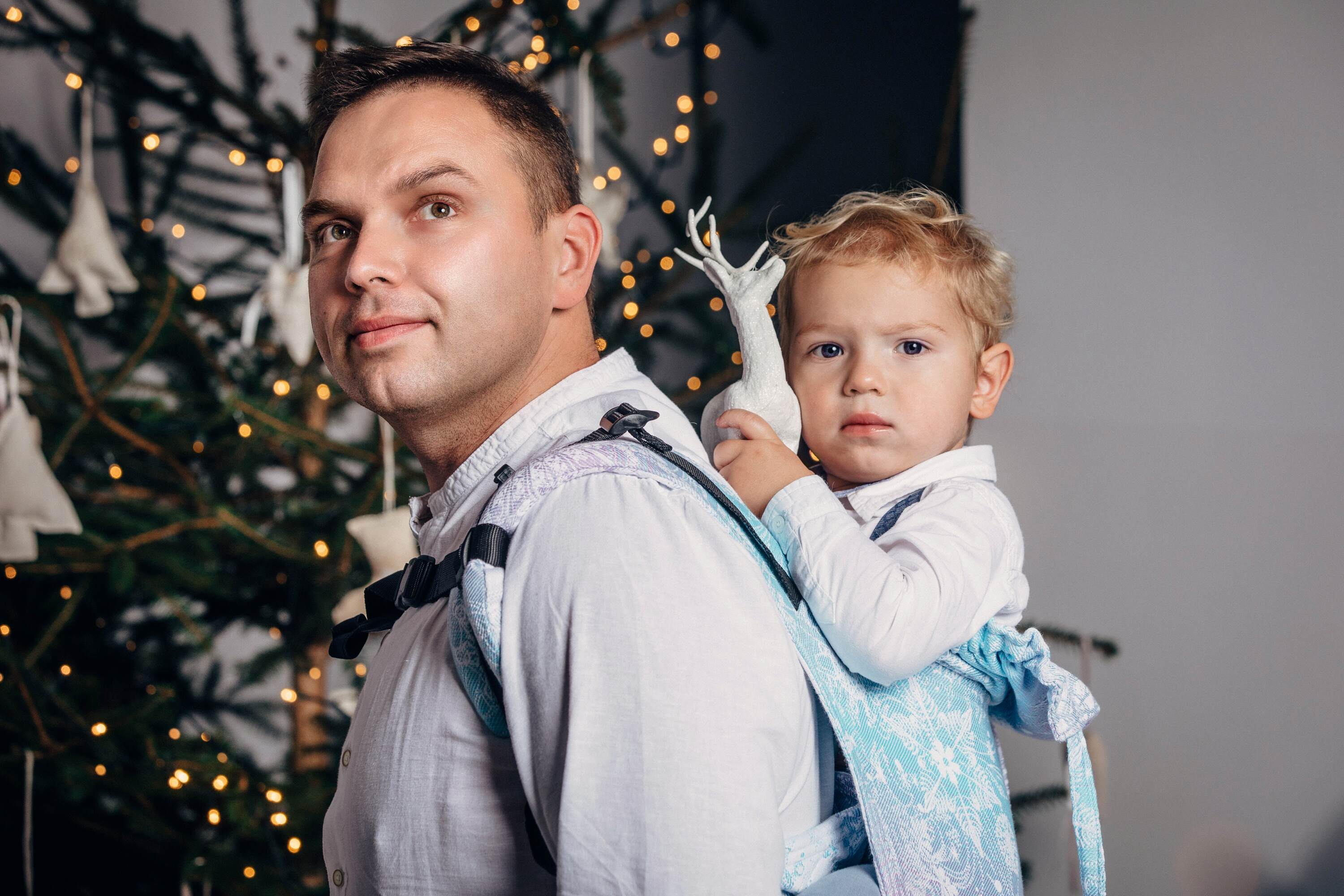 Glittering Snow Queen Toddler Onbuhimo PRO by LennyLamb LennyLamb at Little Zen One