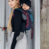 Peacock's Tail Black Opal Toddler Onbuhimo PRO by LennyLamb