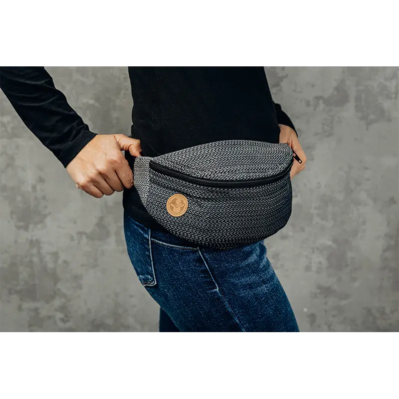 Ombre Grey Waist Bag by LennyLamb LennyLamb