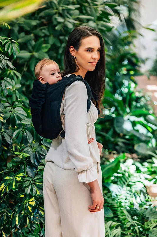 Peacock's Tail Pitch Black Toddler Onbuhimo PRO by LennyLamb LennyLamb