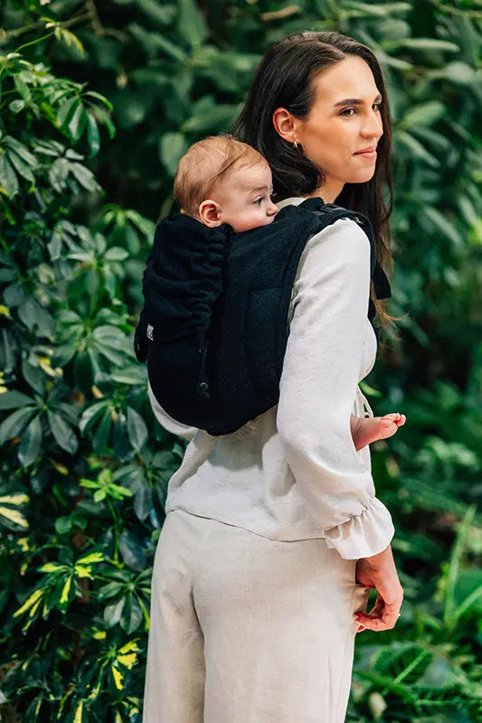 Peacock's Tail Pitch Black Toddler Onbuhimo PRO by LennyLamb LennyLamb