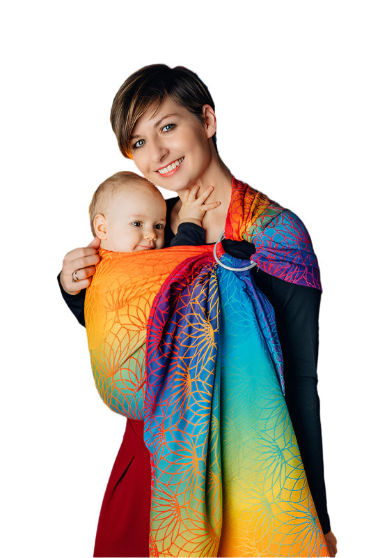 Rainbow Lotus Ring Sling by LennyLamb LennyLamb