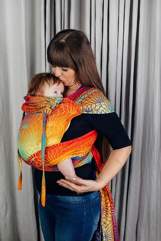 Rainbow Lotus Wrap-Tai Mei Tai by LennyLamb LennyLamb