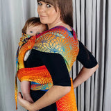 Rainbow Lotus Wrap-Tai Mei Tai by LennyLamb LennyLamb